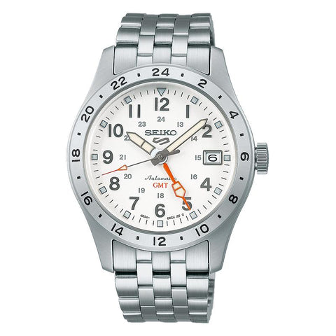 The Watch Boutique Seiko 5 Sports Overwhite Field GMT Watch