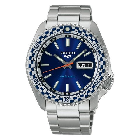 The Watch Boutique Seiko 5 Sports Petrol Blue ‘Checker Flag’ Special Edition - SRPK65K1
