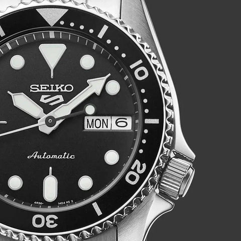 The Watch Boutique Seiko 5 Sports SKX Midi Black Watch - SRPK29K1