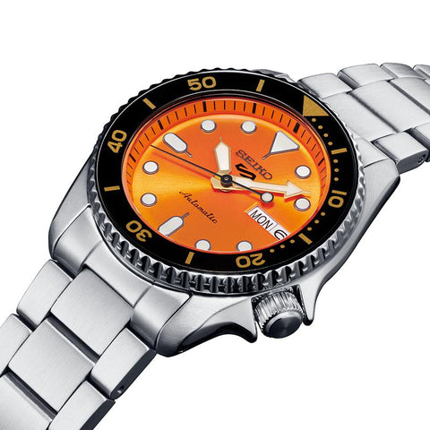 The Watch Boutique Seiko 5 Sports SKX Midi Orange Watch - SRPK35K1