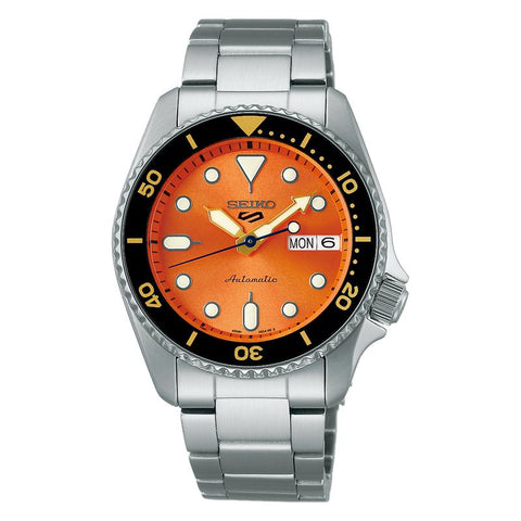 The Watch Boutique Seiko 5 Sports SKX Midi Orange Watch - SRPK35K1