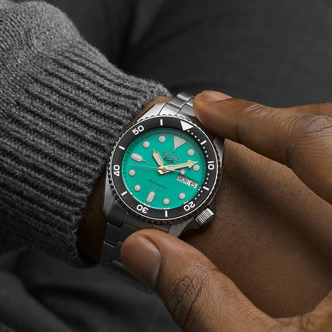 The Watch Boutique Seiko 5 Sports SKX Midi Teal Watch - SRPK33K1