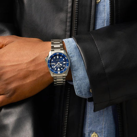 The Watch Boutique Seiko 5 Sports SKX New Colour Collection ‘Street Denim’ Automatic Watch