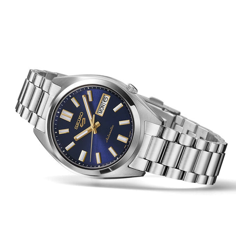 The Watch Boutique Seiko 5 Sports SNXS Vintage Gold Collection – in Blazer Blue Automatic Watch