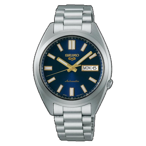 The Watch Boutique Seiko 5 Sports SNXS Vintage Gold Collection – in Blazer Blue Automatic Watch