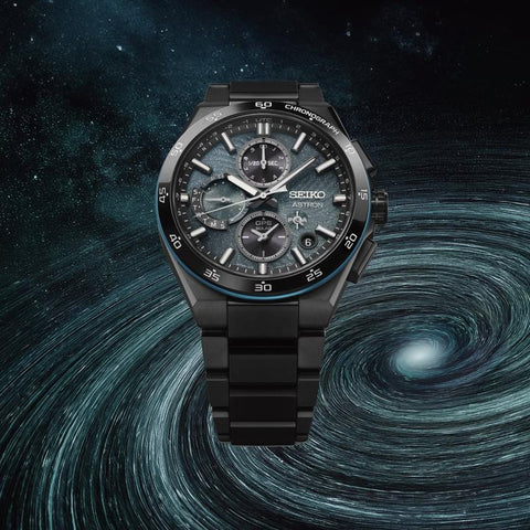 Seiko Astron GPS Solar Spiral Galaxy Chronograph Watch