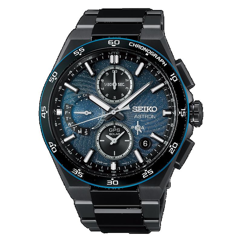 SEIKO ASTRON GPS SOLAR ブラック Seiko Astron GPS Solar Spiral Galaxy Chronograph Watch – The Watch