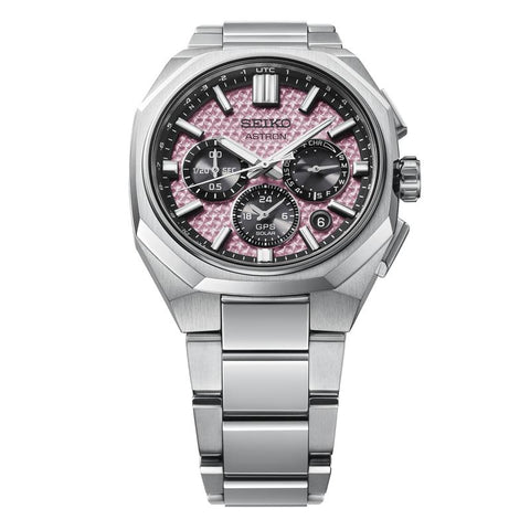 The Watch Boutique Seiko Astron Men's GPS Solar 2026 Limited Edition Titanium Crystal Pink Watch