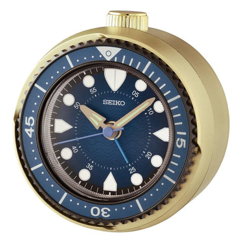 The Watch Boutique Seiko Gold Desk Clock - QHE207GN