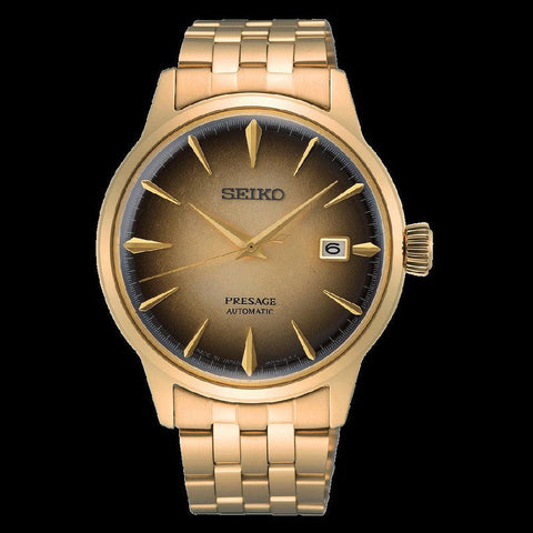 The Watch Boutique Seiko Gold Presage Automatic Watch - SRPK48J1