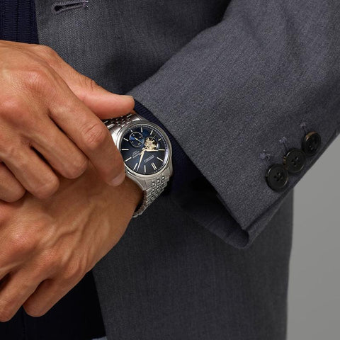 The Watch Boutique Seiko Presage Classic Series SPB527J1 Automatic Open Heart Blue Dial Watch