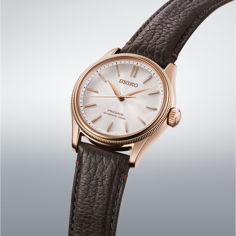 The Watch Boutique Seiko Presage Classic "Tomioka Silk" Pearl Dial Men's Automatic Watch