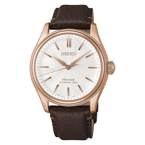 The Watch Boutique Seiko Presage Classic "Tomioka Silk" Pearl Dial Men's Automatic Watch