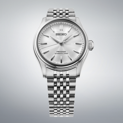 The Watch Boutique Seiko Presage Classic White Dial Men's Automatic Watch