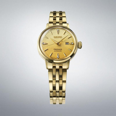 The Watch Boutique Seiko Presage ‘Eggnog’ Diamond‑Set Cocktail Time