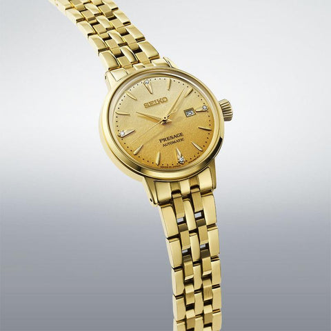 The Watch Boutique Seiko Presage ‘Eggnog’ Diamond‑Set Cocktail Time