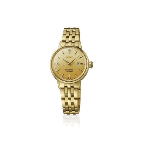 The Watch Boutique Seiko Presage ‘Eggnog’ Diamond‑Set Cocktail Time