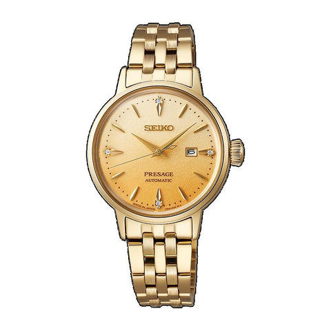The Watch Boutique Seiko Presage ‘Eggnog’ Diamond‑Set Cocktail Time