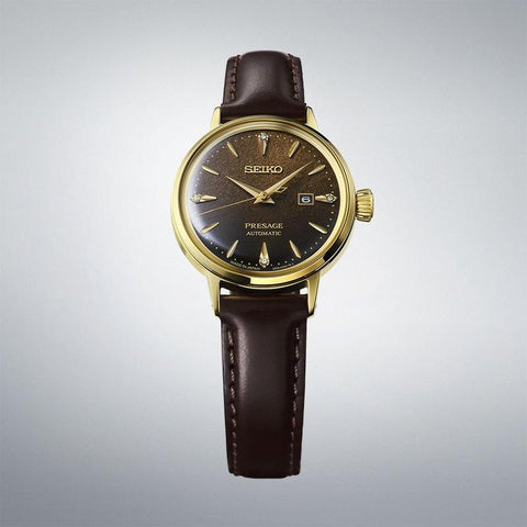 The Watch Boutique Seiko Presage Jamaican Coffee Diamond-Set Cocktail Time