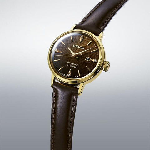 The Watch Boutique Seiko Presage Jamaican Coffee Diamond-Set Cocktail Time