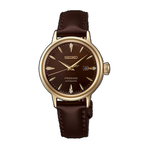 The Watch Boutique Seiko Presage Jamaican Coffee Diamond-Set Cocktail Time