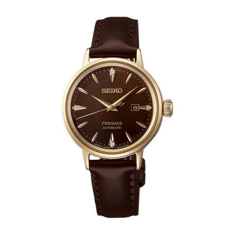 The Watch Boutique Seiko Presage Jamaican Coffee Diamond-Set Cocktail Time