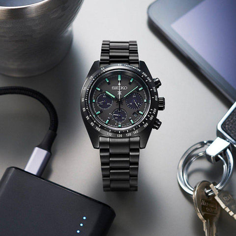 The Watch Boutique Seiko Prospex Black Series Night Speedtimer Solar Chronograph