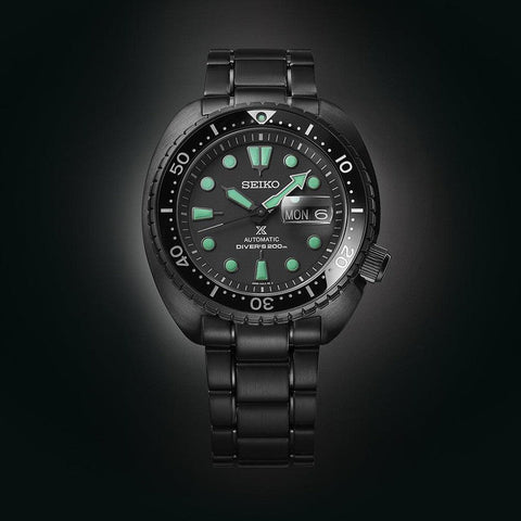 The Watch Boutique Seiko Prospex Black Series ‘Night Vision’ Turtle Diver - SRPK43K1