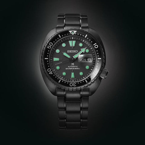 The Watch Boutique Seiko Prospex Black Series Night Vision Turtle Diver - SRPK43K1