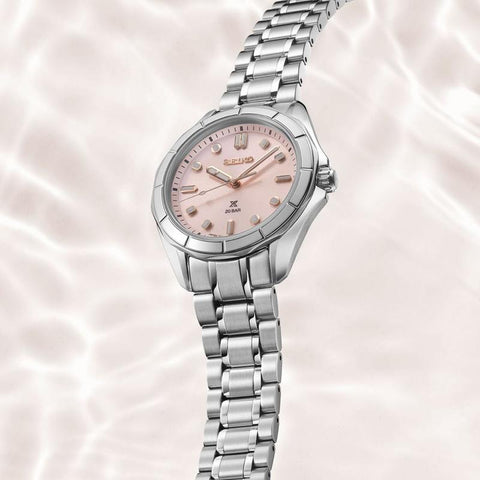 The Watch Boutique Seiko Prospex Ladies Marine Sports in Shell Pink Watch