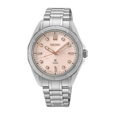 The Watch Boutique Seiko Prospex Ladies Marine Sports in Shell Pink Watch