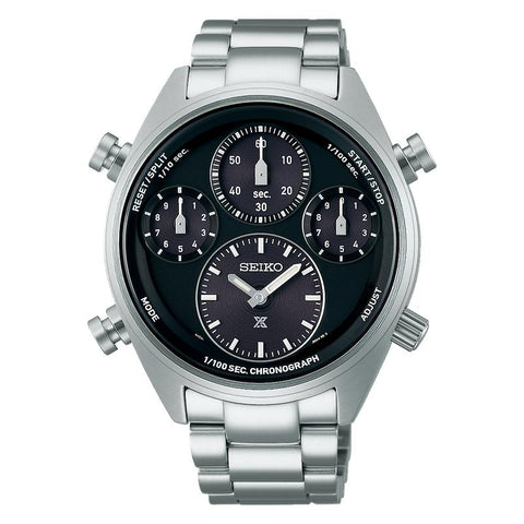 The Watch Boutique Seiko Prospex Panda One Hundredth of a Second Speedtimer Solar Chronograph