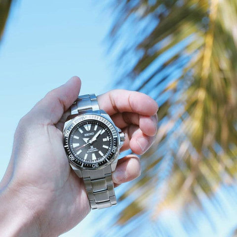 The Watch Boutique Seiko Prospex Sea Black Dial Automatic Watch 200M - SRPF03K1