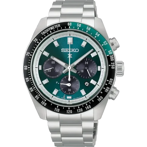 The Watch Boutique Seiko Prospex Speedtimer Green Dial Quartz Men's Watch