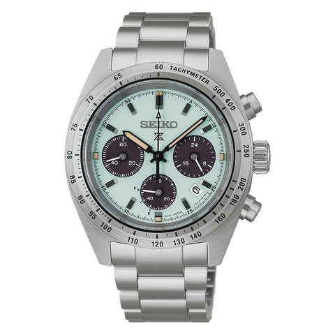 The Watch Boutique Seiko Prospex Speedtimer Mint Green Solar Chronograph Watch