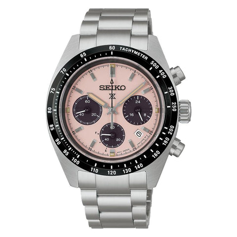 The Watch Boutique Seiko Prospex Speedtimer Pale Pink Chronograph Watch