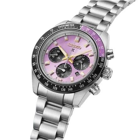Seiko Prospex Speedtimer Purple Dial Quartz Men's Watch