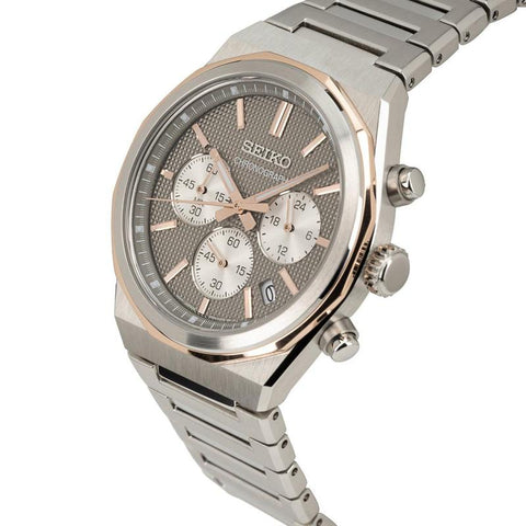 The Watch Boutique Seiko Quartz Chronograph Stainless Steel Men's Watch