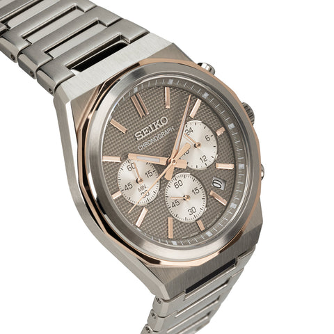 The Watch Boutique Seiko Quartz Chronograph Stainless Steel Men's Watch
