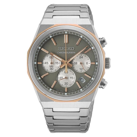 The Watch Boutique Seiko Quartz Chronograph Stainless Steel Men's Watch