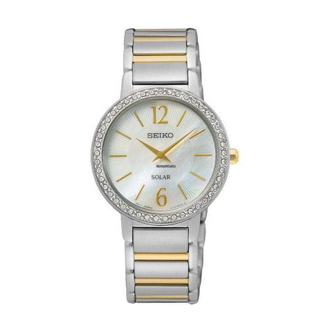 The Watch Boutique Seiko Solar Ladies White Dial Watch