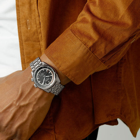 The Watch Boutique Seiko Speedtimer 6R Compact Countdown Black Grey Contrast Watch