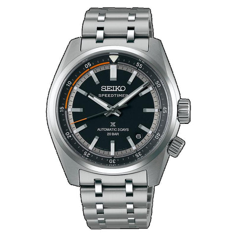 The Watch Boutique Seiko Speedtimer 6R Compact Countdown Black Grey Contrast Watch