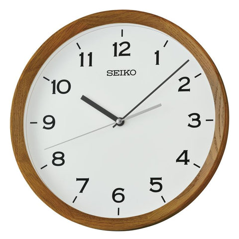 The Watch Boutique Seiko Wooden Wall Clock - QXA853BN