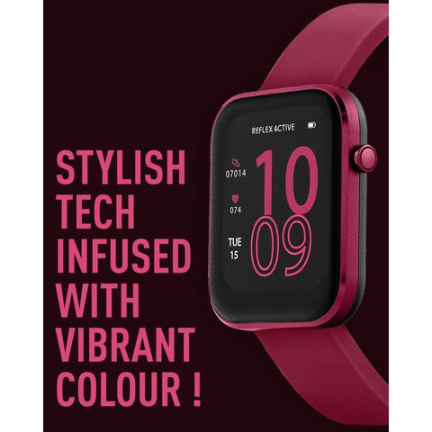 The Watch Boutique Series 12 Reflex Active Burgundy Smart Watch