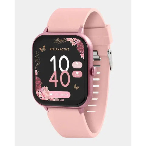 The Watch Boutique Series 17 Reflex Active Pink Smart Watch & True Wireless Sound Earbud Set