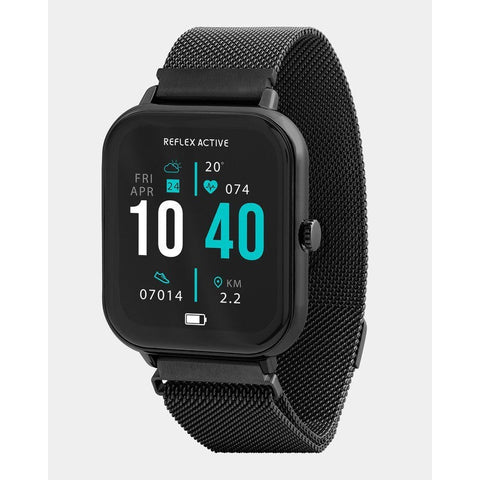 The Watch Boutique Series 23 Reflex Active Black Mesh Smart Watch