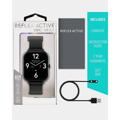 The Watch Boutique Series 23 Reflex Active Black Mesh Smart Watch