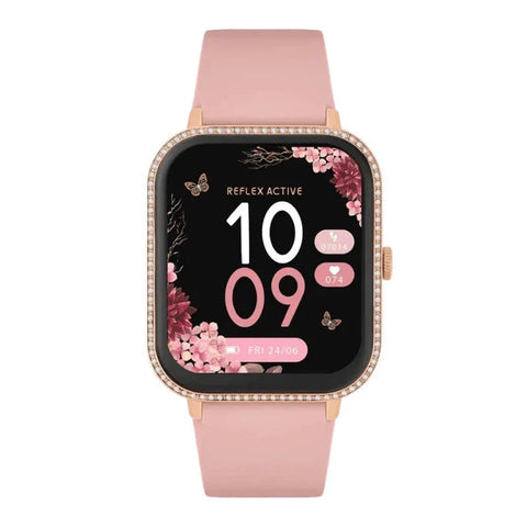 The Watch Boutique Series 23 Reflex Active Stone Set Pink & Gold Smart Calling Watch