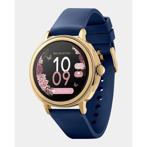 The Watch Boutique Series 25 Reflex Active Navy Gold Calling Smart Watch